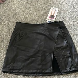 NWT Leather Mini Skirt from REWASH